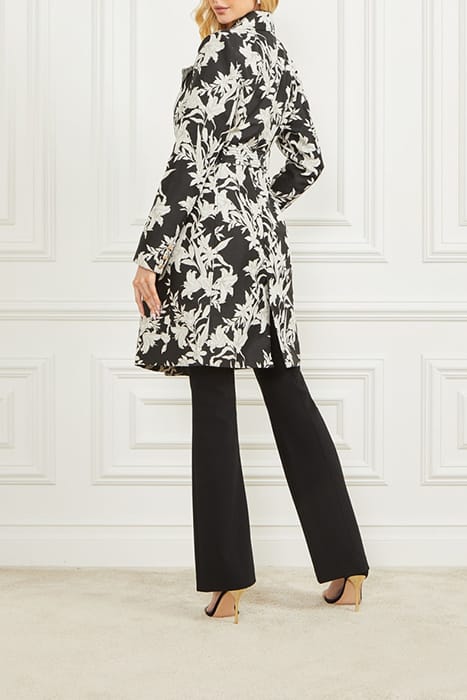 MARCIANO BY GUESS SUNBURST TRENCH BLACK PRINT 6