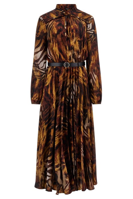 MARCIANO BY GUESS LIQUID GOLD MIDI DRESS LIQUID GOLD PRINT 1