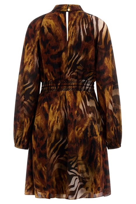 MARCIANO BY GUESS LIQUID GOLD SHORT DRESS LIQUID GOLD PRINT 2