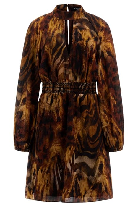 MARCIANO BY GUESS LIQUID GOLD SHORT DRESS LIQUID GOLD PRINT 1
