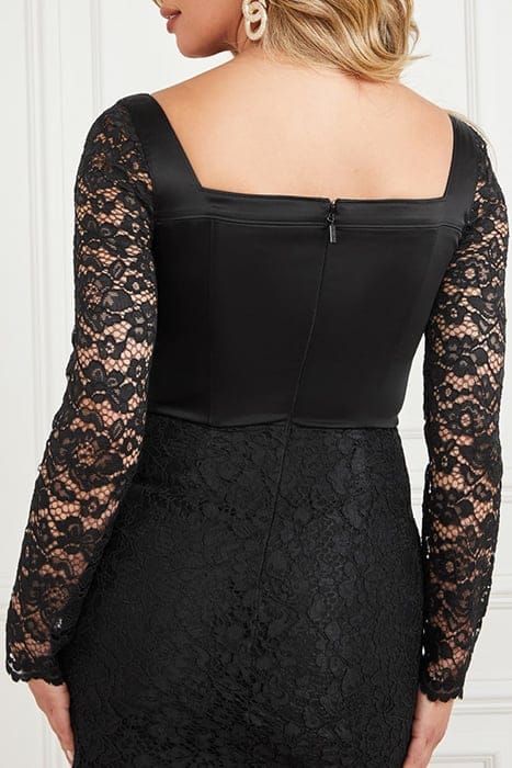 MARCIANO BY GUESS VESPER DRESS JET BLACK 6