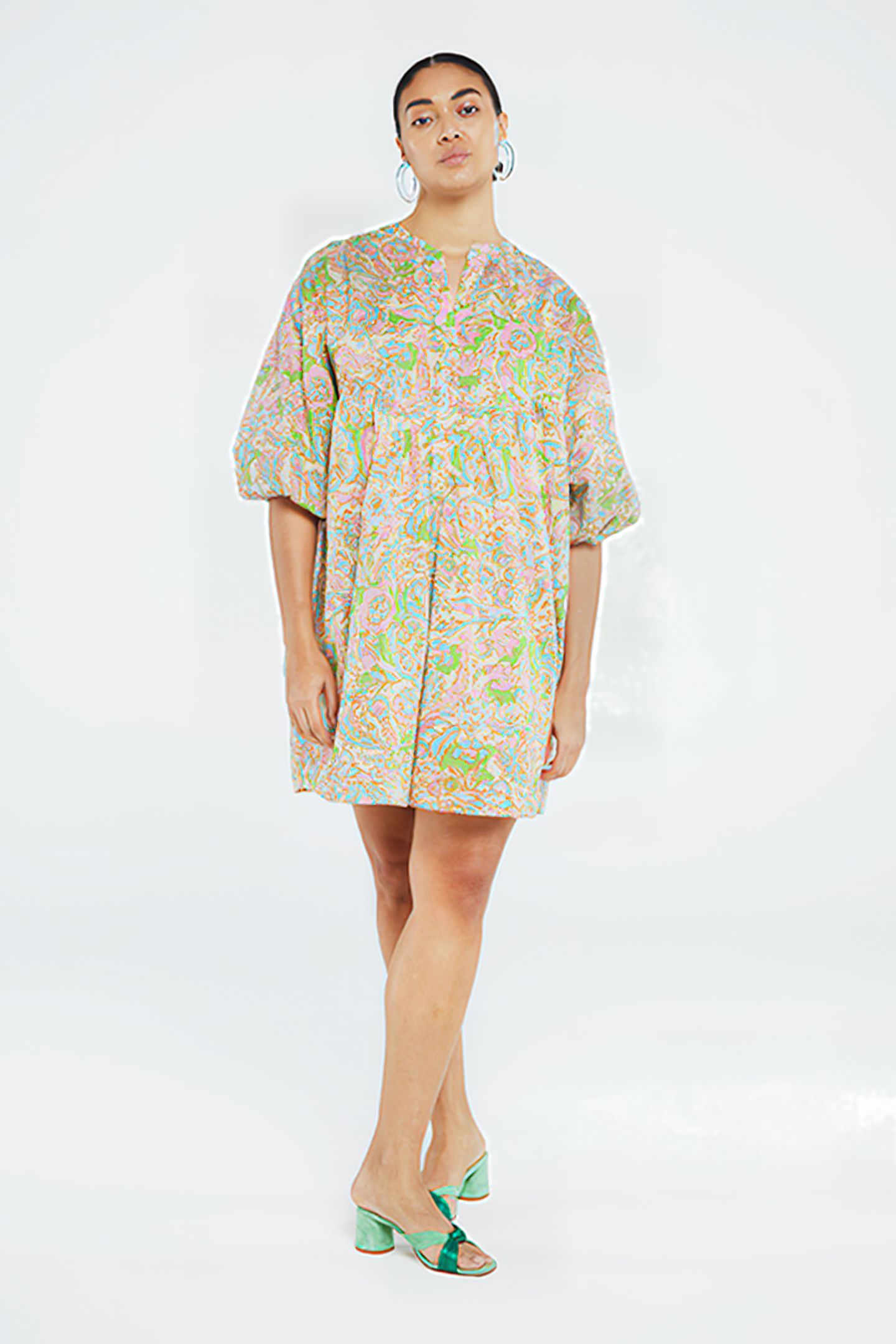 DOVER DRESS SANDY BEACH/PINK CAN 1