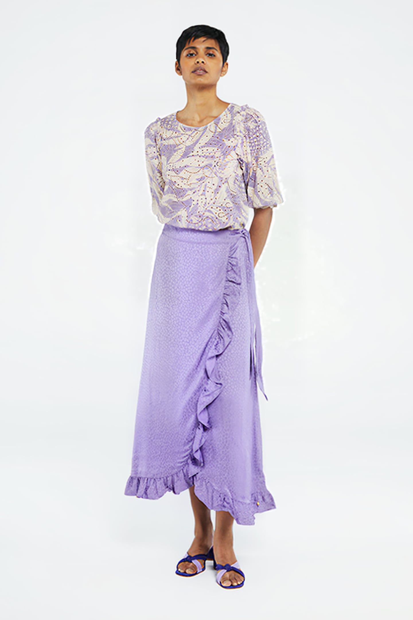BOBO FRILL SKIRT LOVENDER 1