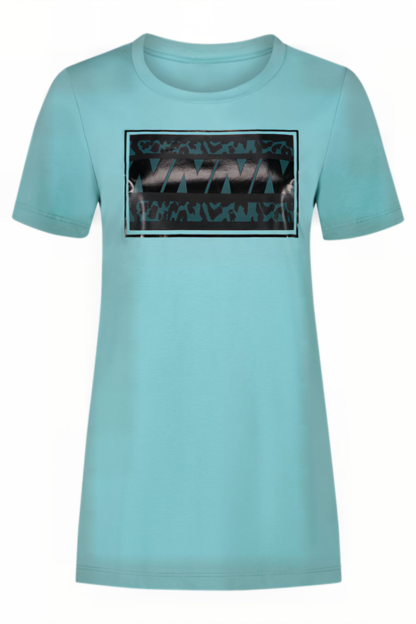LEO LOGO T-SHIRT TURQUOISE BLUE 1