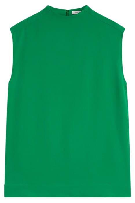 STAND-UP COLLAR TOP SHIRTS & BLOUSES GREEN PATINA 2