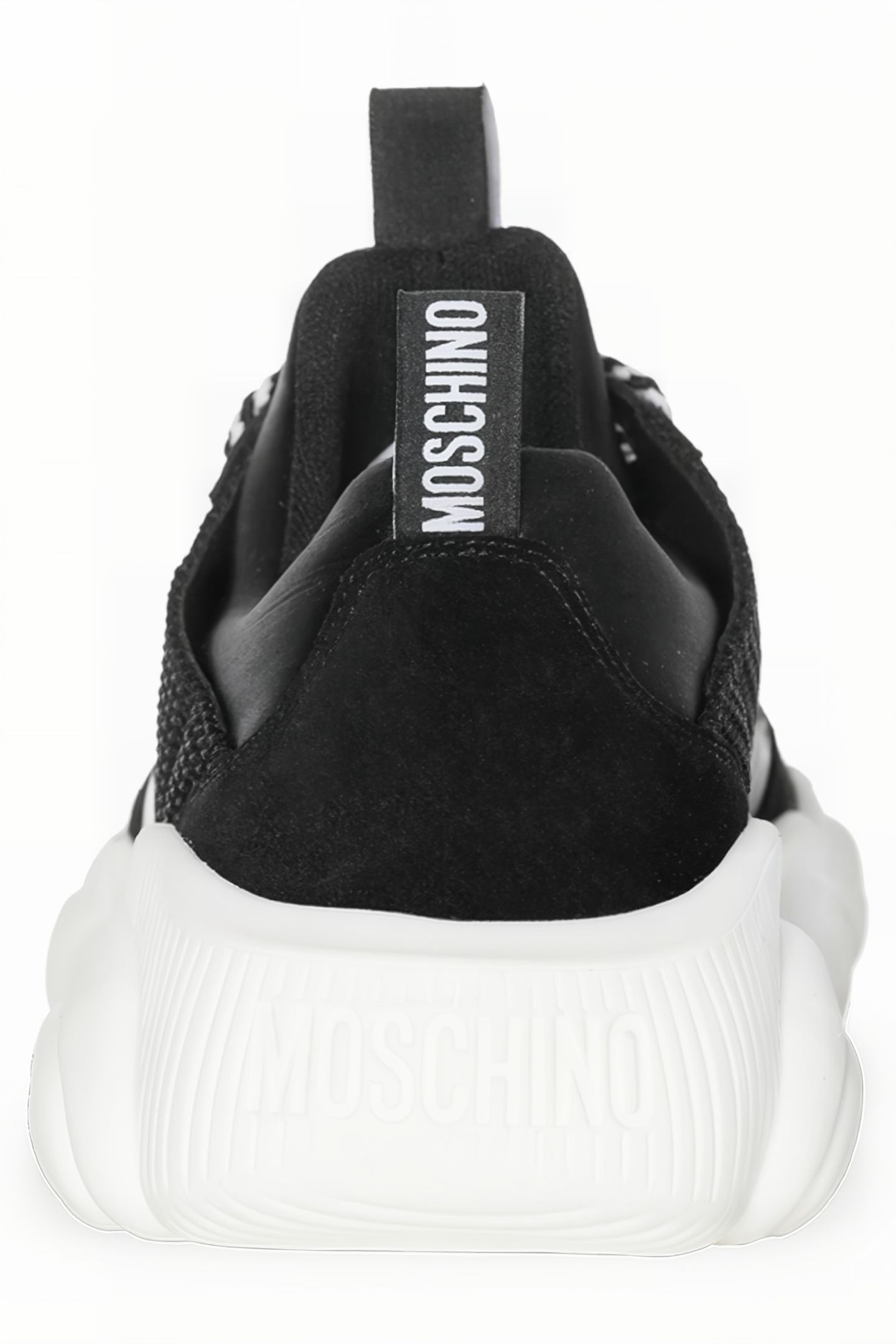 TEDDY RUN SNEAKER IN MESH, CALFSKIN AND SPLIT LEATHER BLACK 3