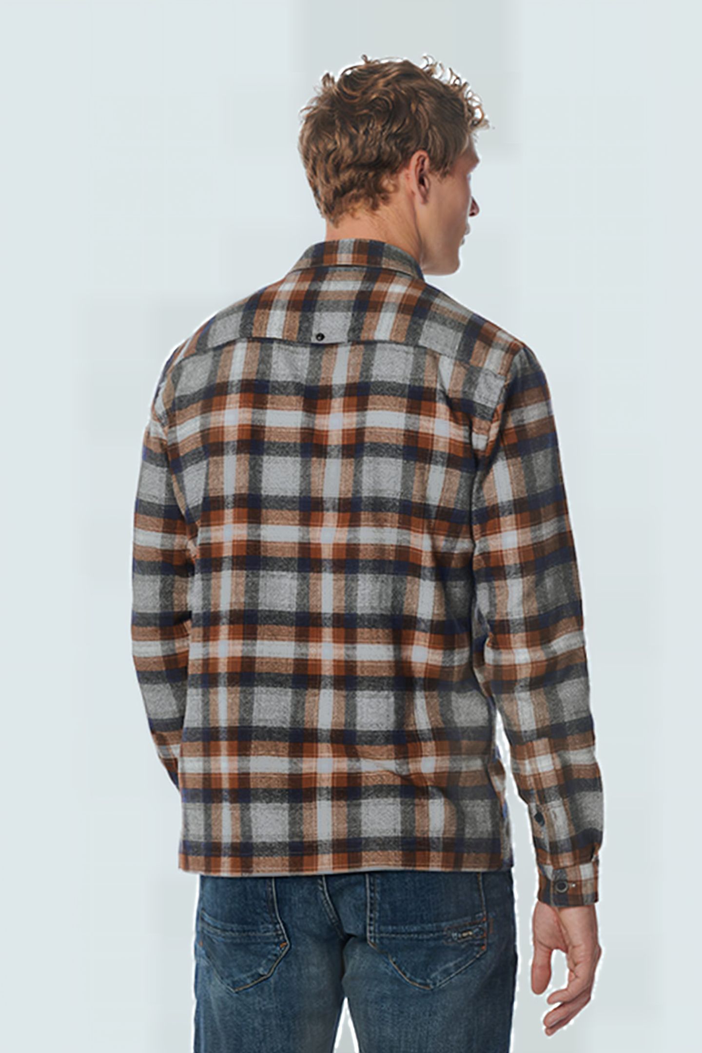SHIRT CHECK CARAMEL 2