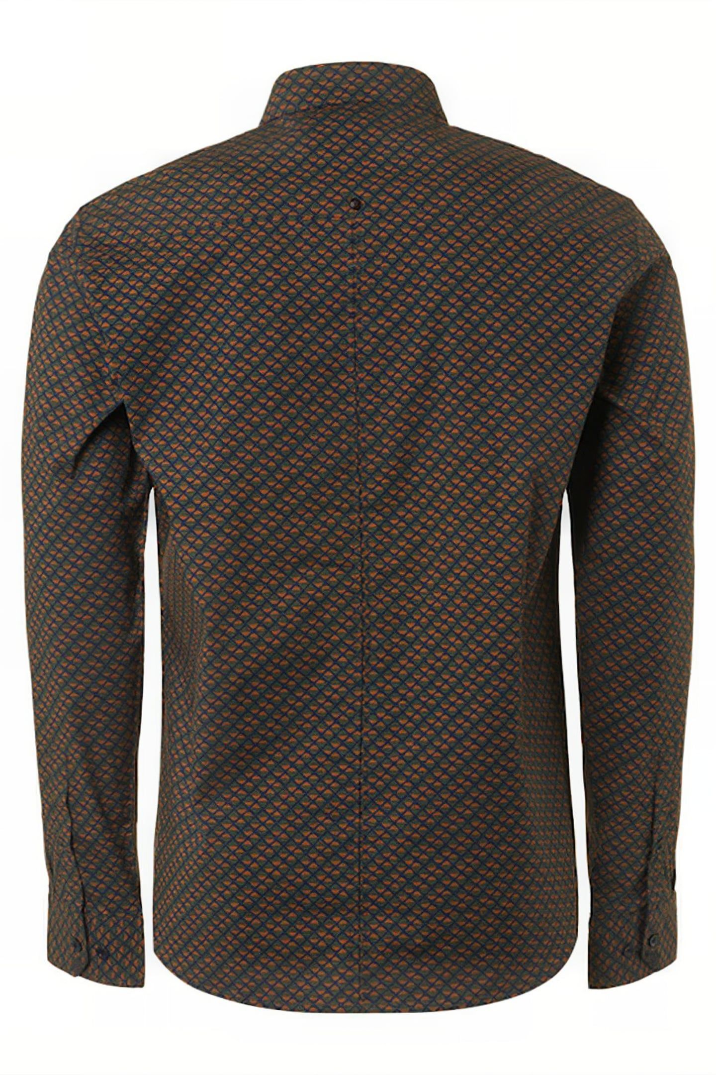 SHIRT STRETCH ALLOVER PRINTED CARAMEL 5