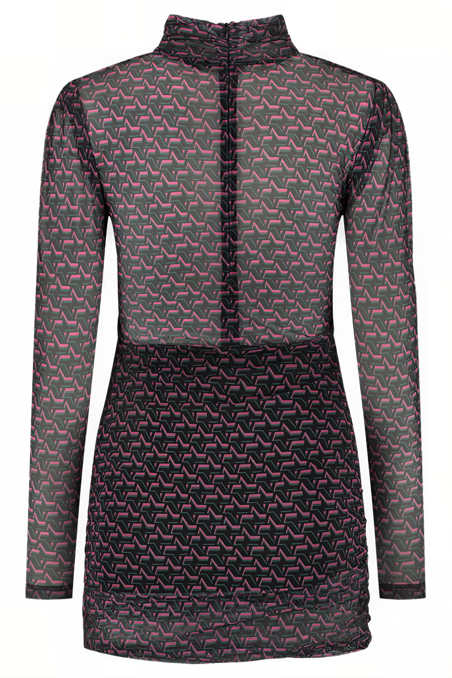VALLY DRESS BLACK/RASPBERRY ROSE 3