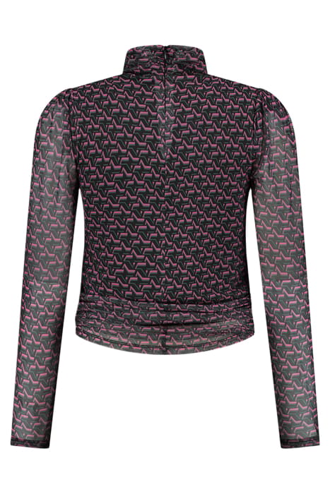 VALLY TOP BLACK/RASPBERRY ROSE 3