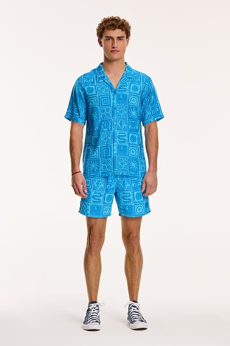 MEN SHORTSLEEVE MYTHOS TILE SKYDIVE BLUE 3