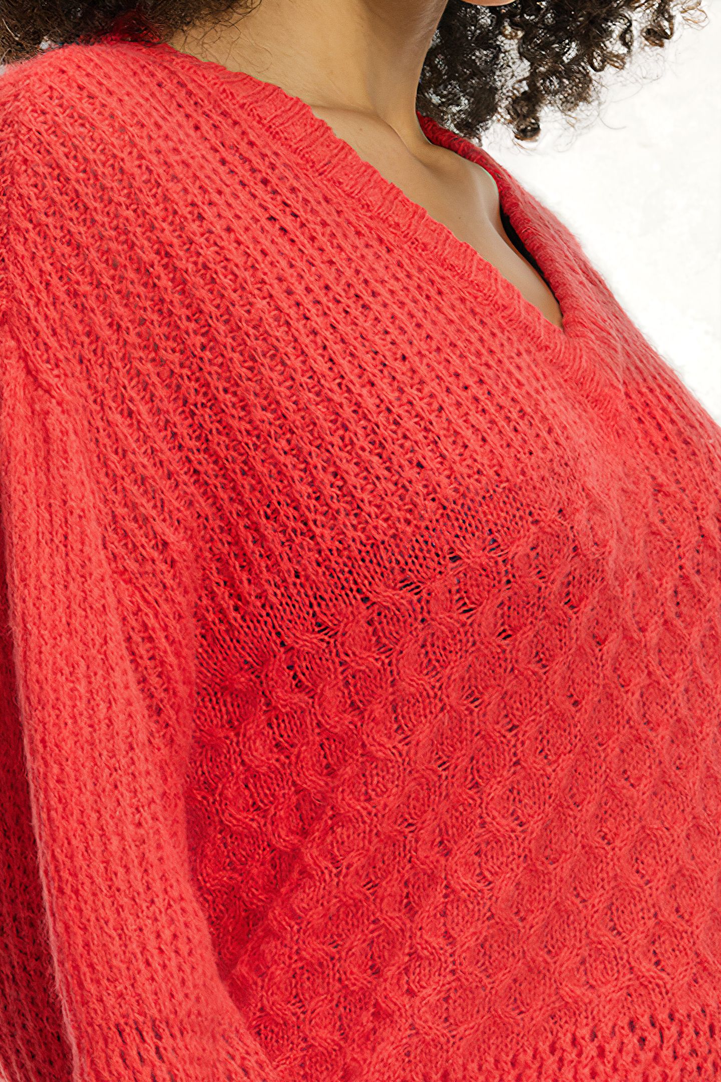 LADIES HAILEY SWEATER SICILIAN RED 8