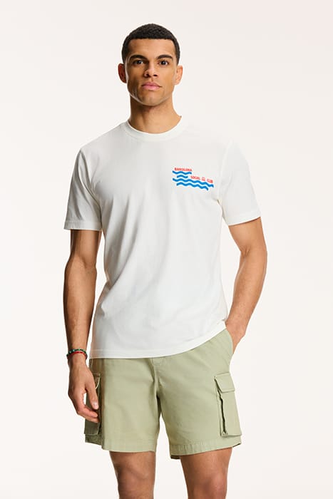 MEN BARCELONA SOCIAL CLUB T-SHIRT JET STREAM WHITE 1