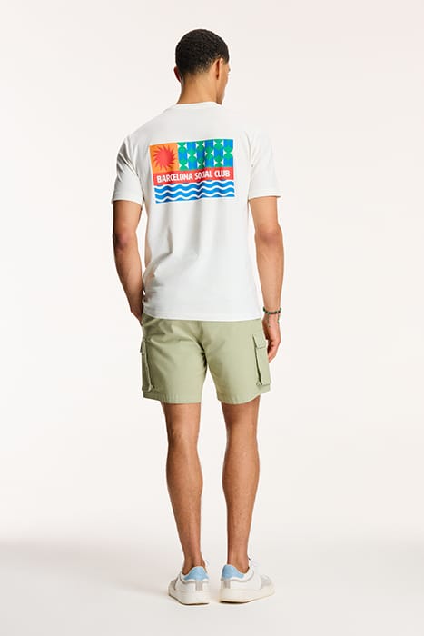 MEN BARCELONA SOCIAL CLUB T-SHIRT JET STREAM WHITE 4