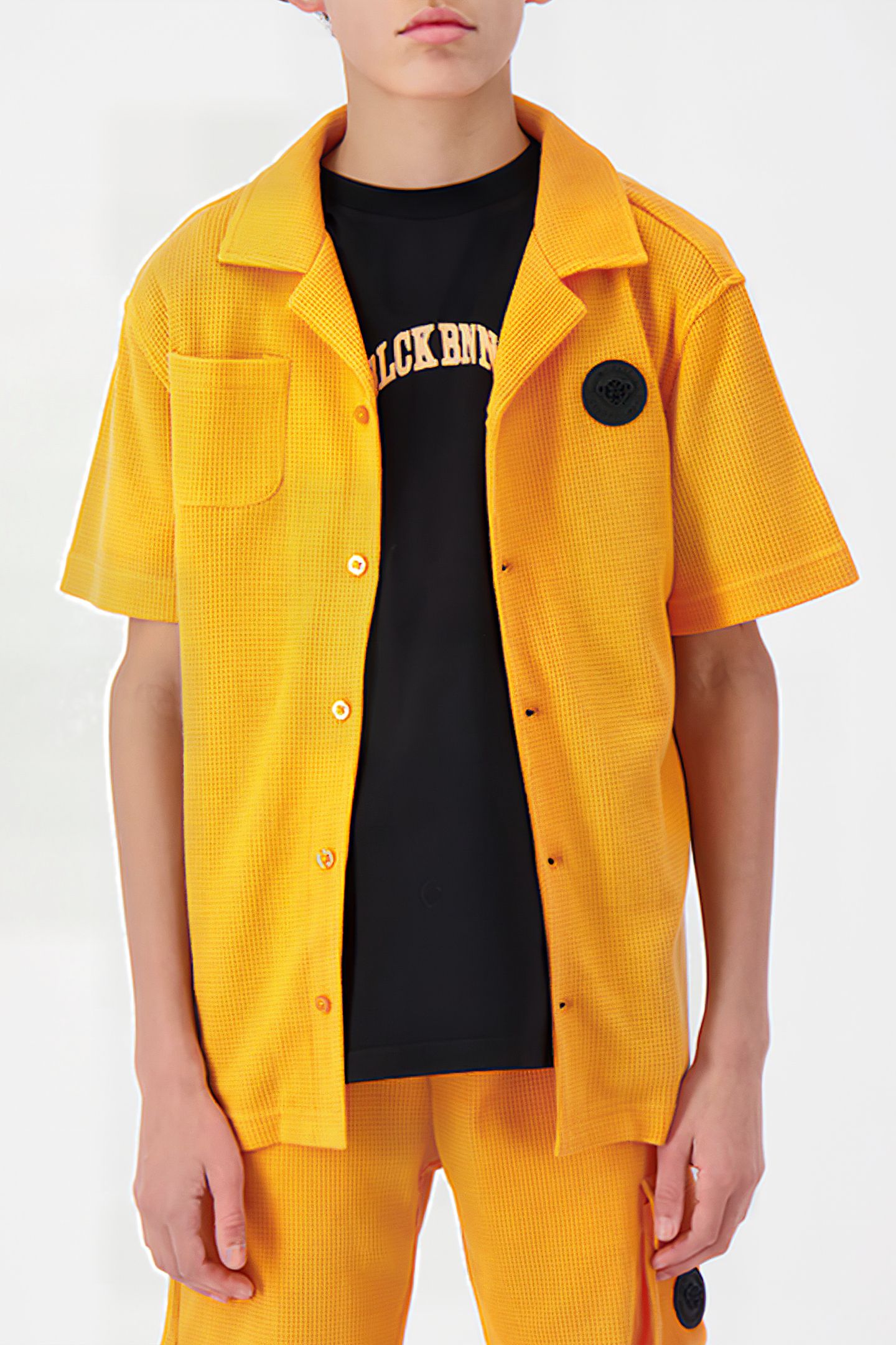 JR. WAFFLE SHIRT ORANGE 1