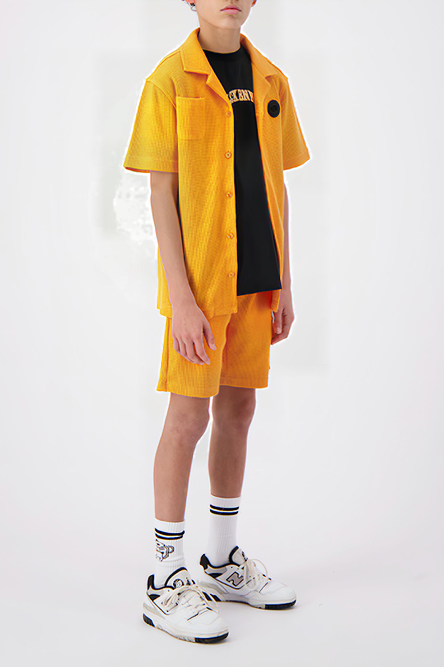 JR. WAFFLE SHIRT ORANGE 4