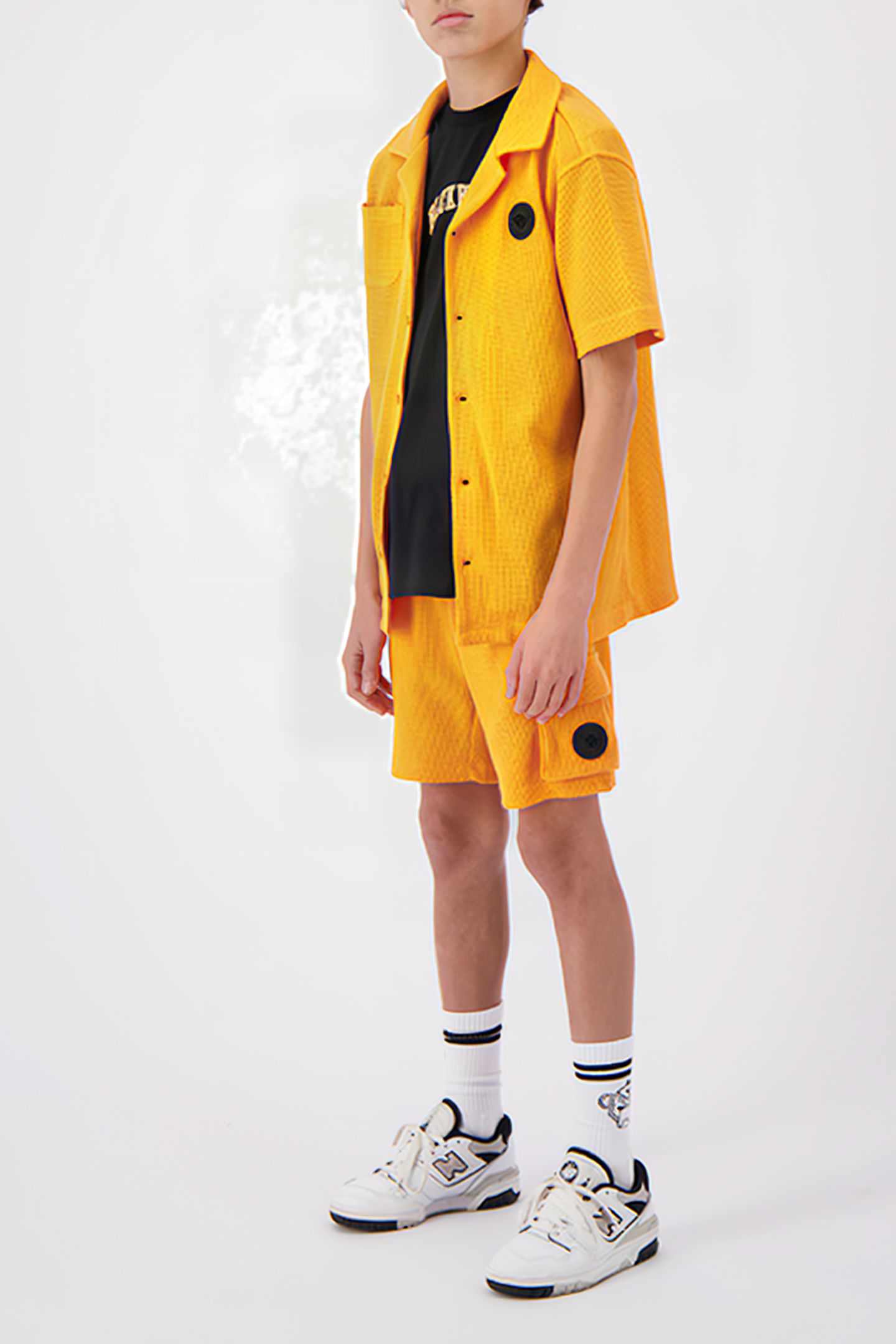 JR. WAFFLE SHORTS ORANGE 3