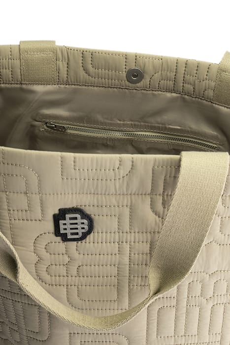 MONOGRAM QUILTED TOTE BAG BROWN 4
