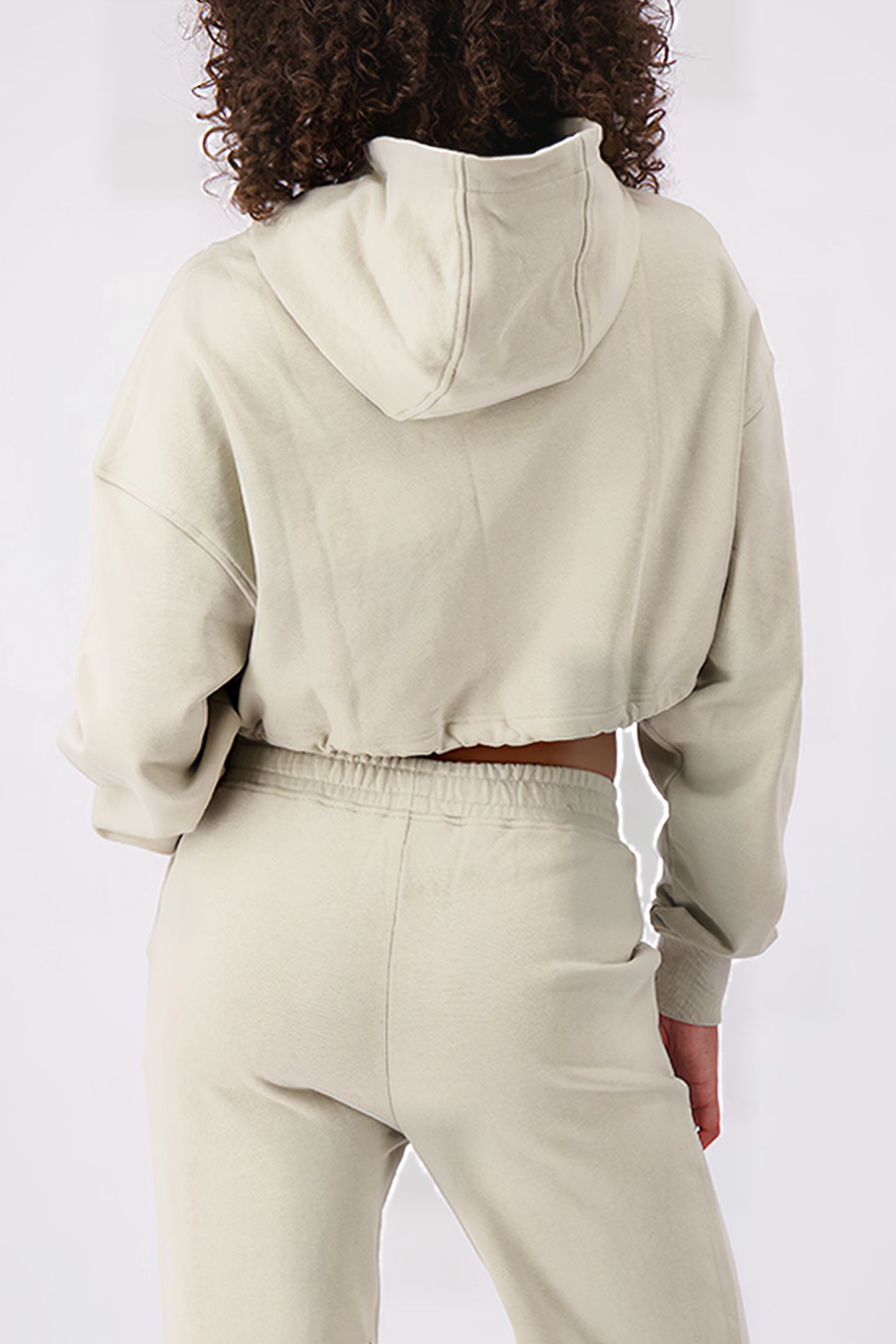 MONOGRAM HOODIE SAND 2