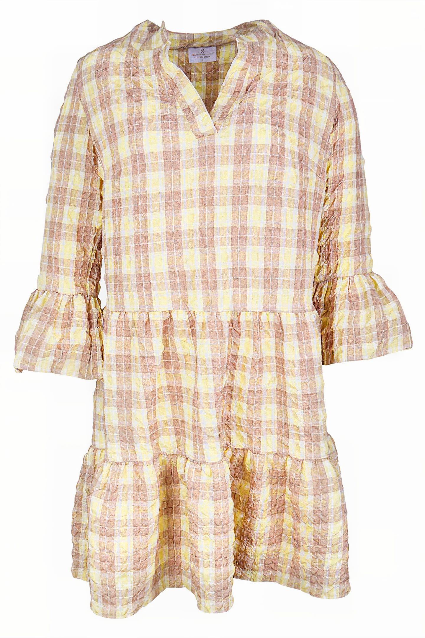 DRESS CHAMONIX YELLOW, TAUPE 1