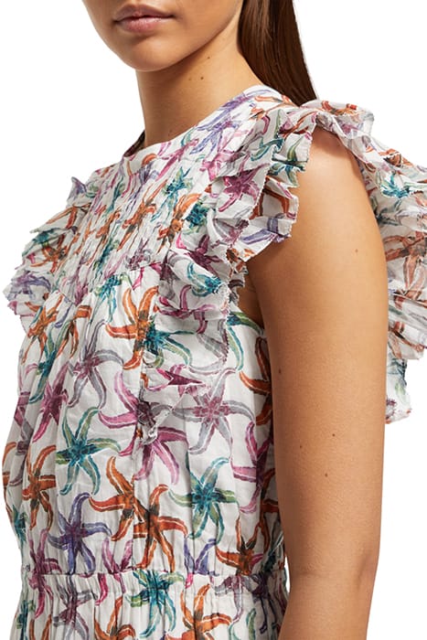 PRINTED MAXI COTTON VOILE DRESS STARFISH 6
