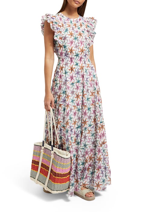 PRINTED MAXI COTTON VOILE DRESS STARFISH 5