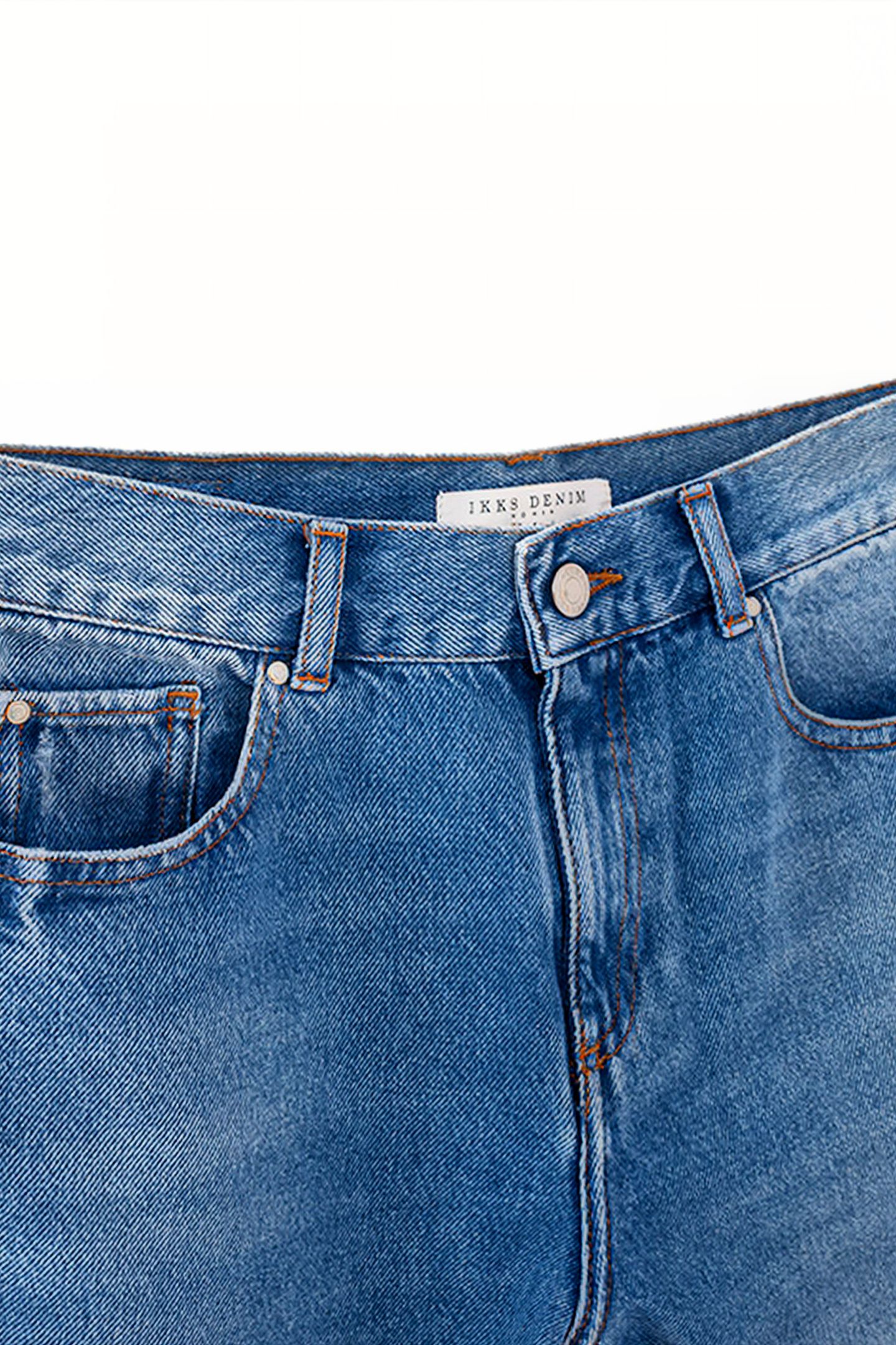 BLUE WATERLESS CROPPED LOW-WAIST BOYFRIEND JEANS 7