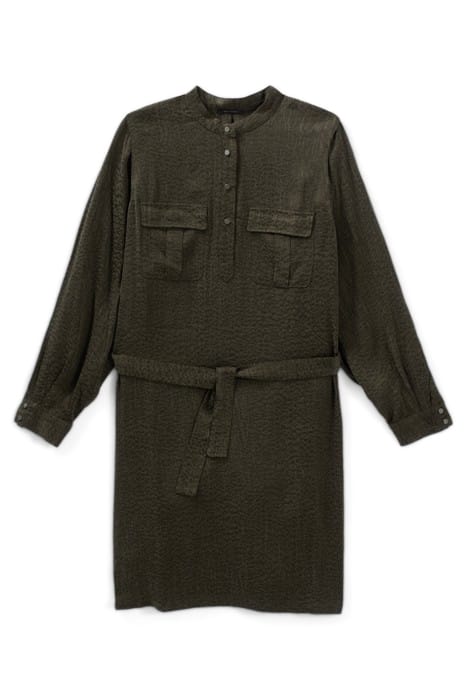 WOMEN'S LICHEN ARMY VIBES MOTIF JACQUARD DRESS 4