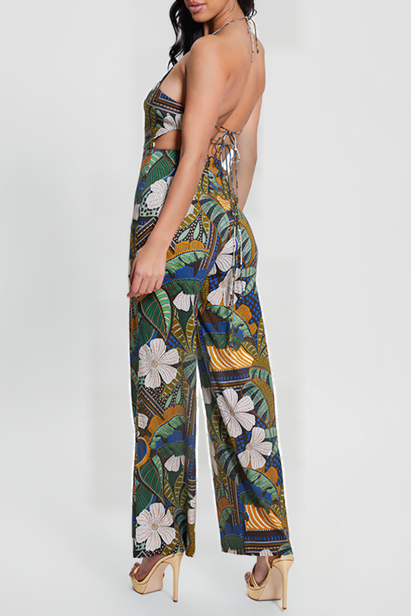 GUESS ECO LORI JUMPSUIT TROPICAL TRAVELER 2