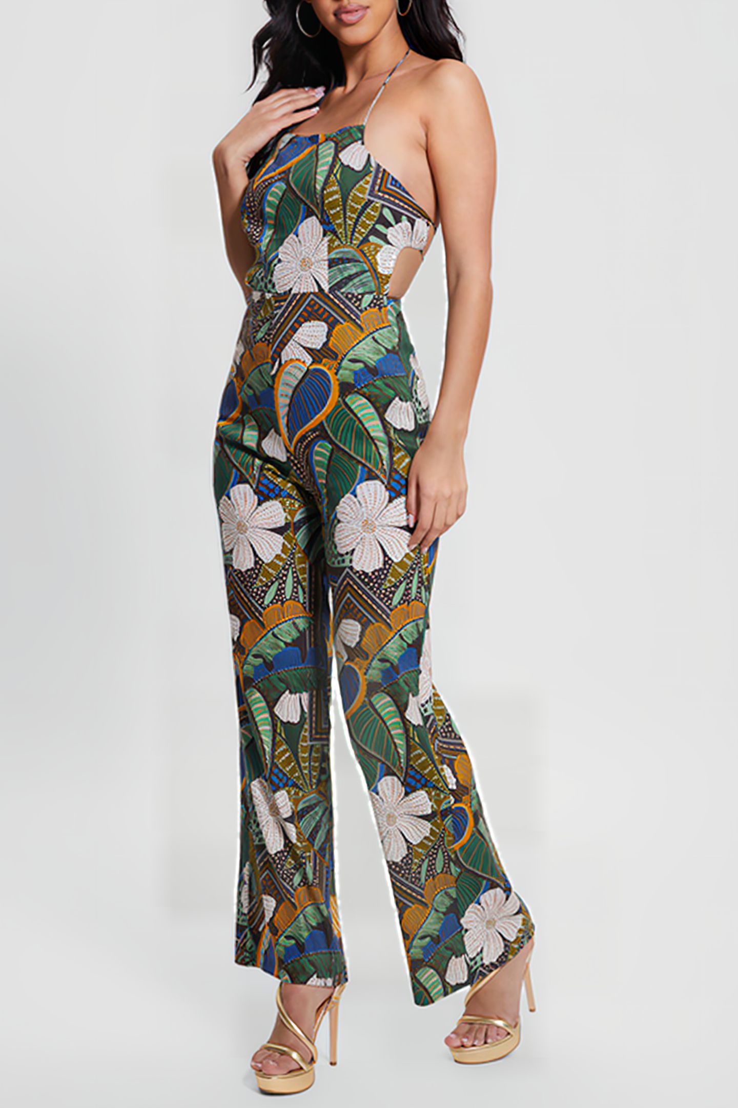 GUESS ECO LORI JUMPSUIT TROPICAL TRAVELER 4