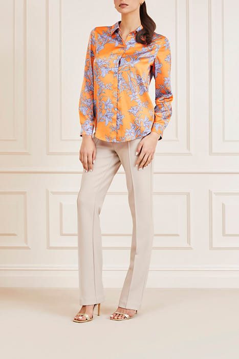 MARCIANO BY GUESS THE ICON BLOUSE PRIN SUNBURST ORANGE 3