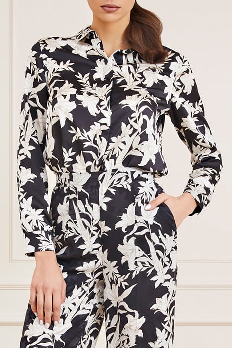 MARCIANO BY GUESS THE ICON BLOUSE PRINT SUNBURST BLACK BUTTO 1