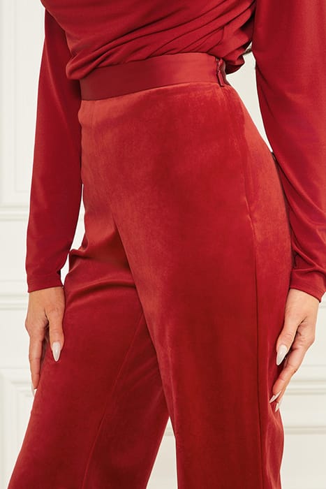 MARCIANO BY GUESS LILLI PANT LACQUER RED STRAIGHT 7