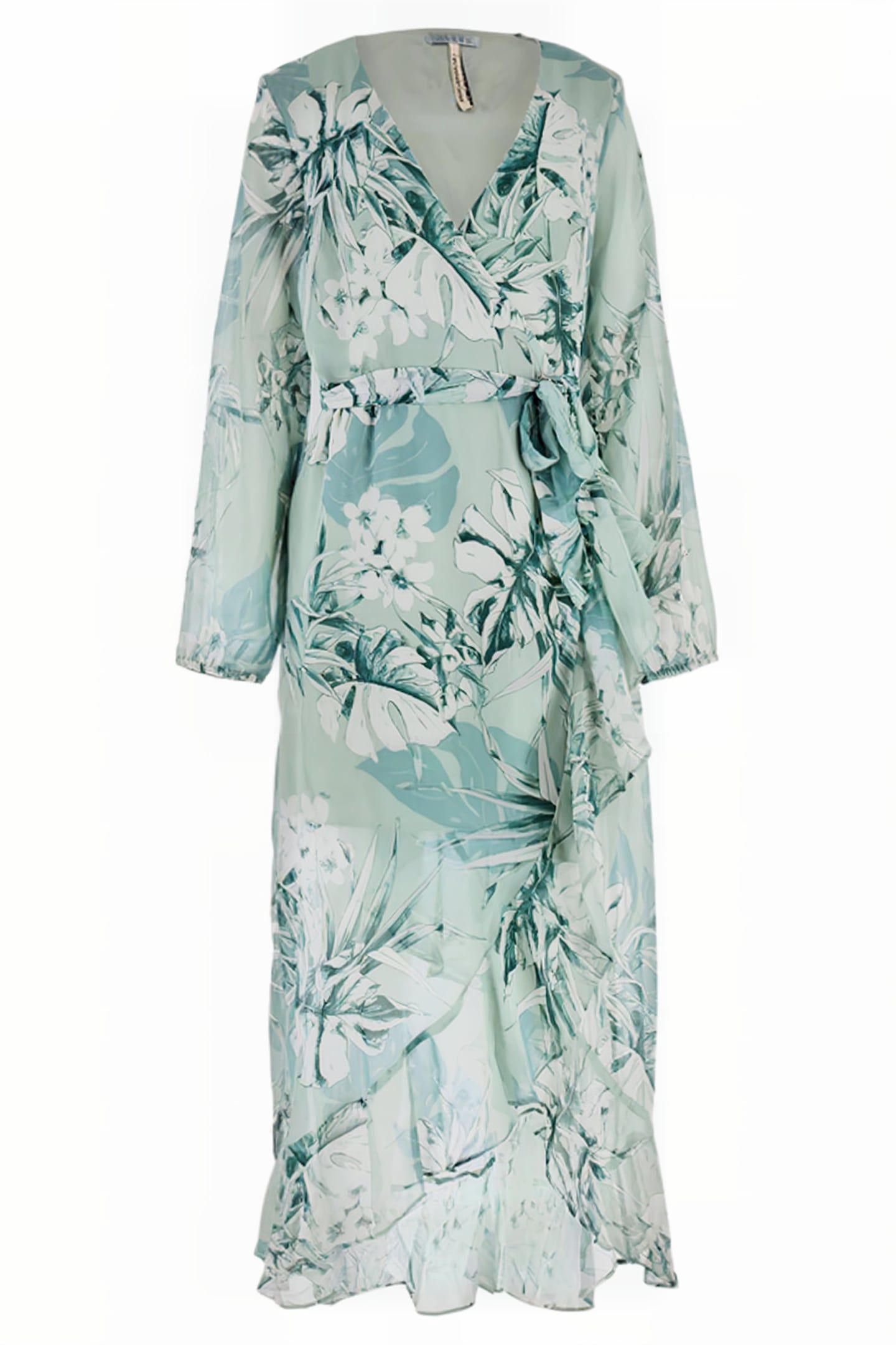 GUESS ECO NEW BAJA DRESS DUSTY FERN JUNGLE PR 2