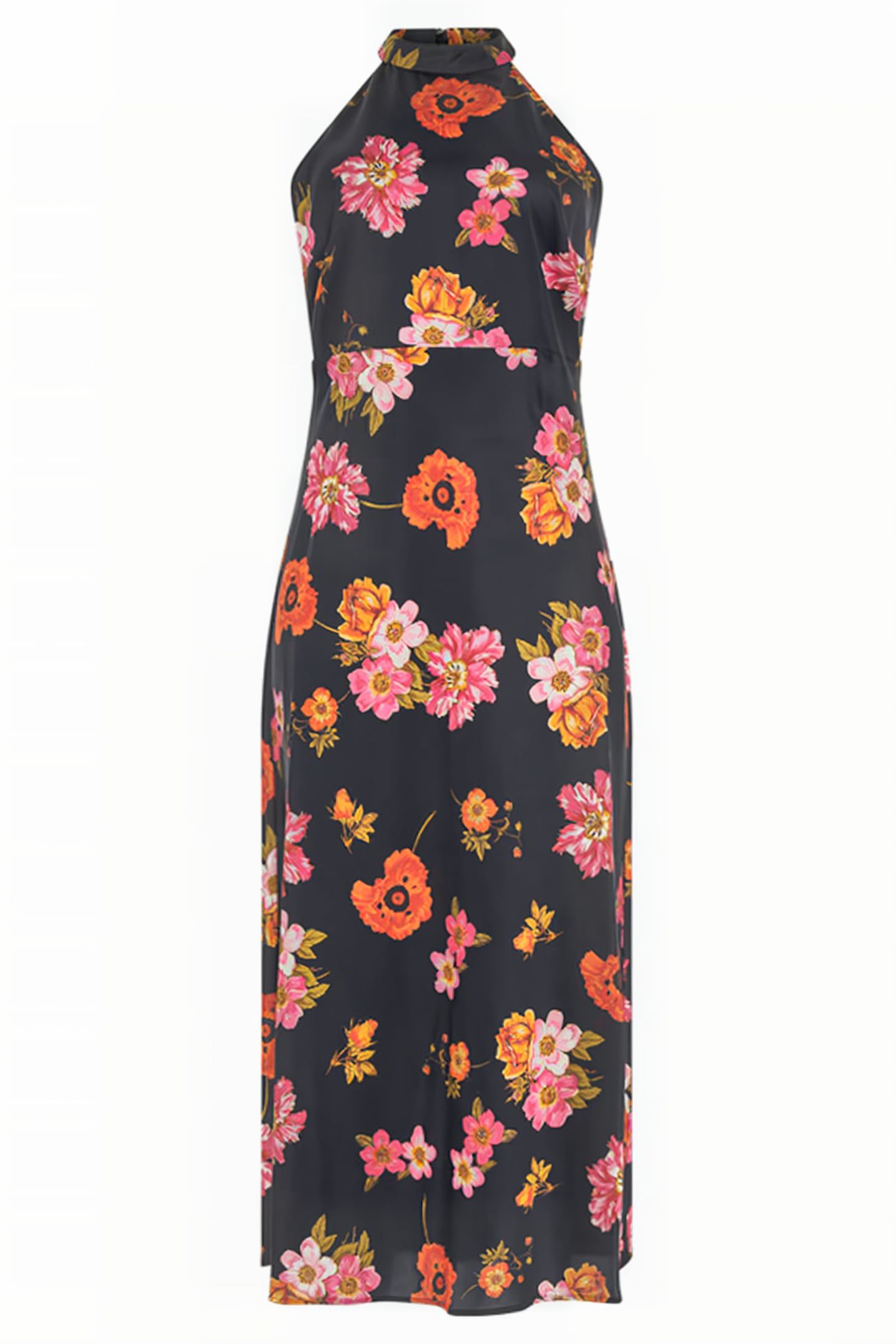GUESS ECO SL DIANA DRESS FLORAL BLACK GROUND 3