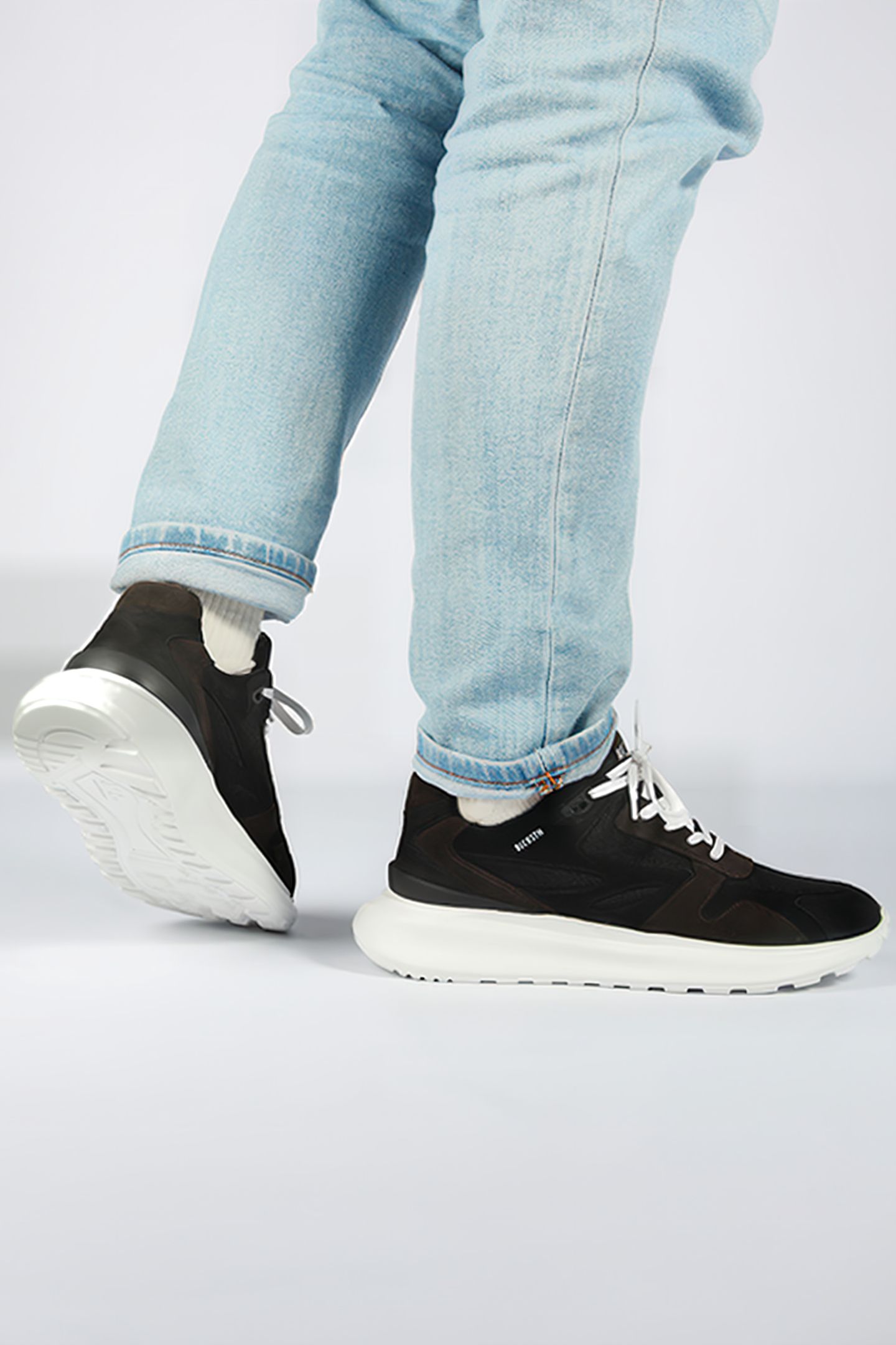 BLACKSTONE - MADISON - AG306 BLACK - CHUNKY SNEAKER 4