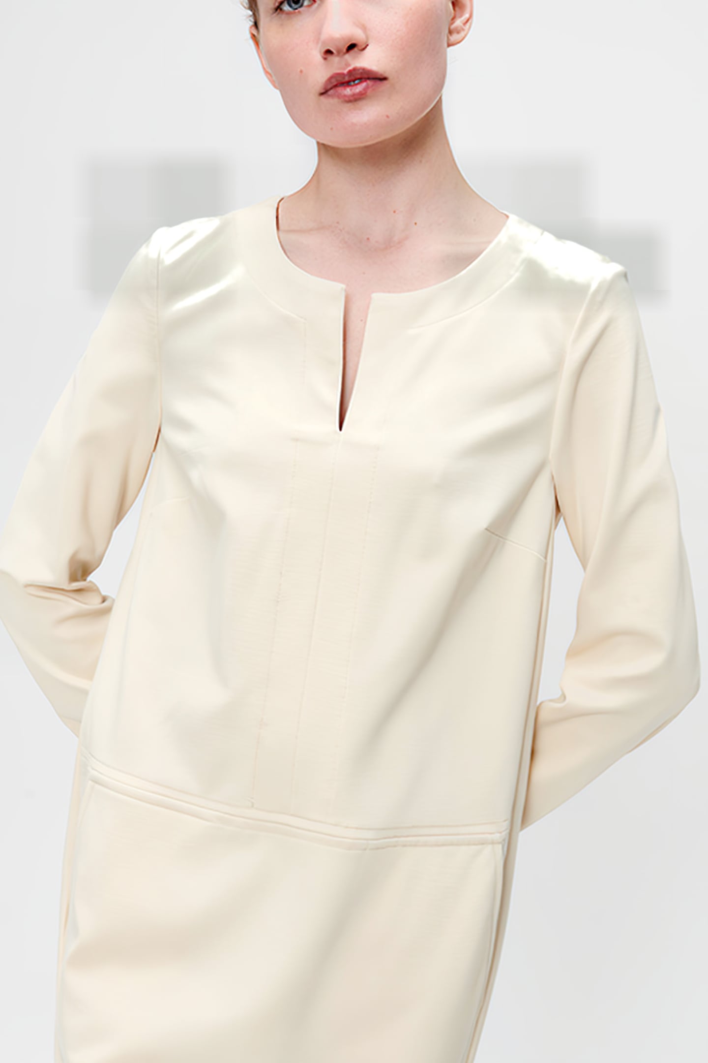CAROL PUNTO SHIFT DRESS BUTTERMILK 4