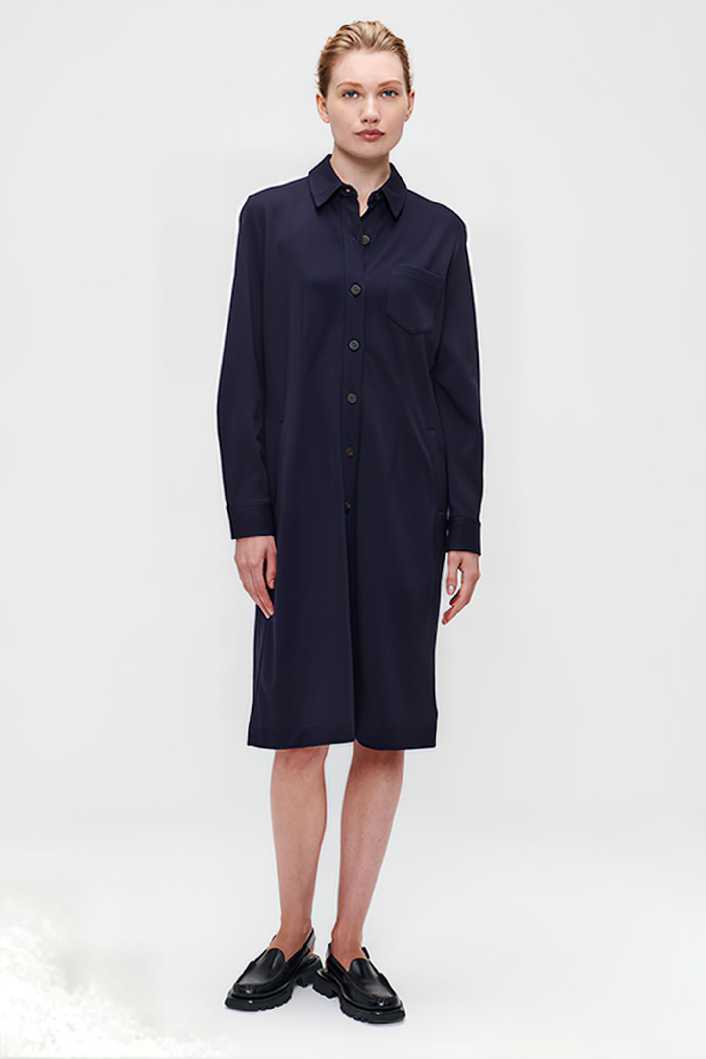 ALTON SHIRT DRESS INK BLUE 1