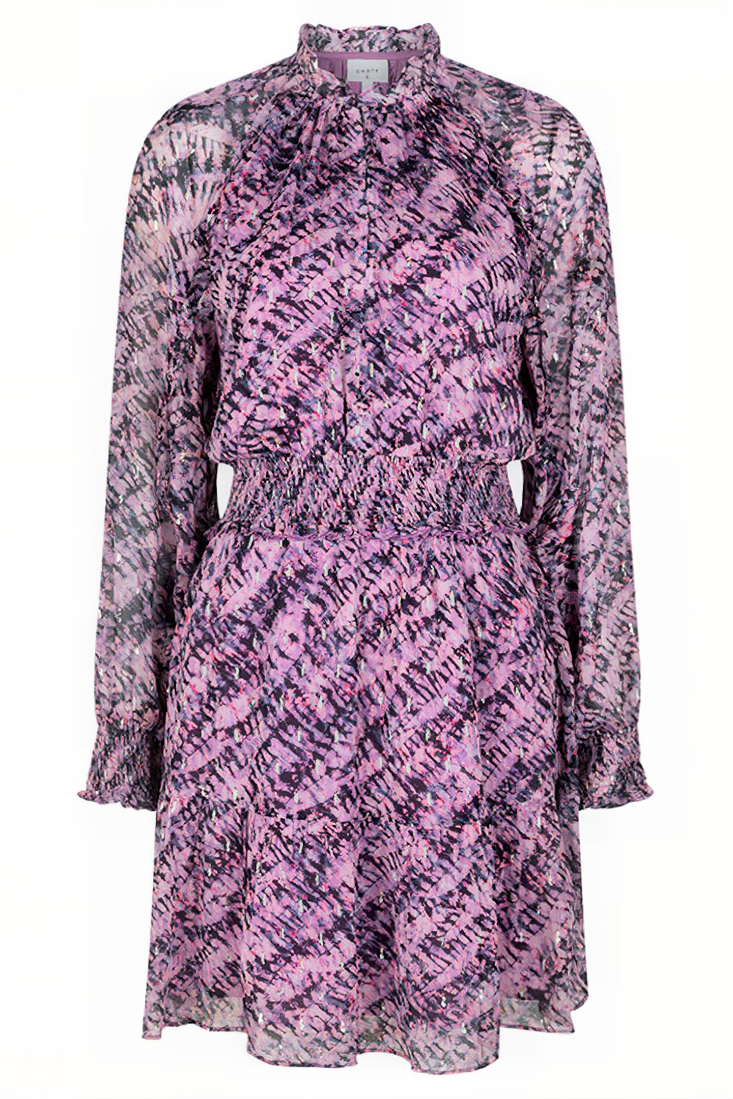 EMERALD RUFFLE DRESS MULTICOLOUR 3