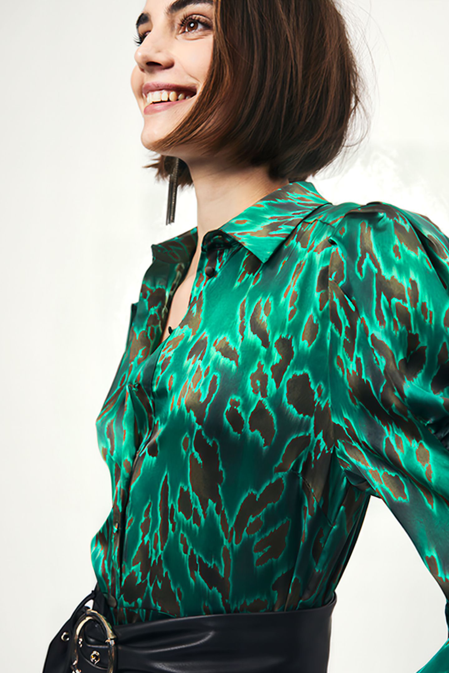 MOON PRINTED SHIRT DRESS MULTICOLOUR 5