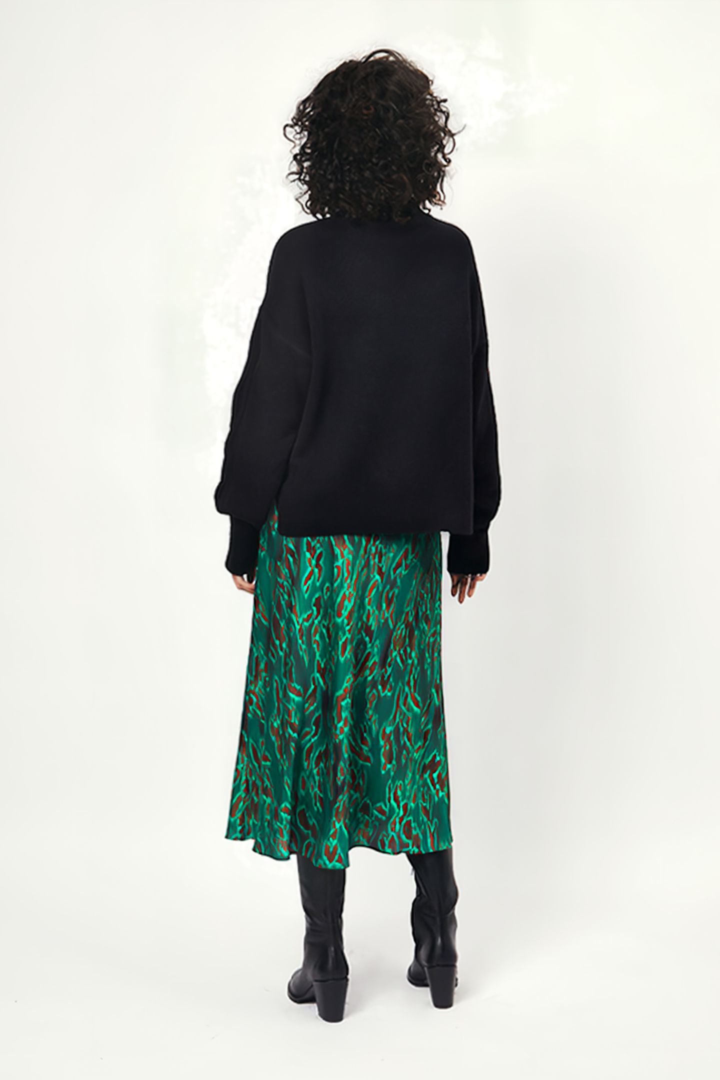ZARINA PRINTED MAXI SKIRT MULTICOLOUR 2