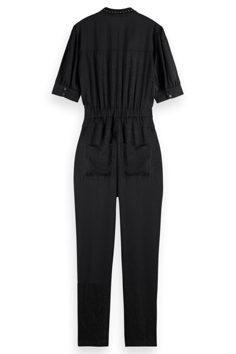 ALL IN ONE WITH BEADING ON THE COLLAR EVENING BLACK 2