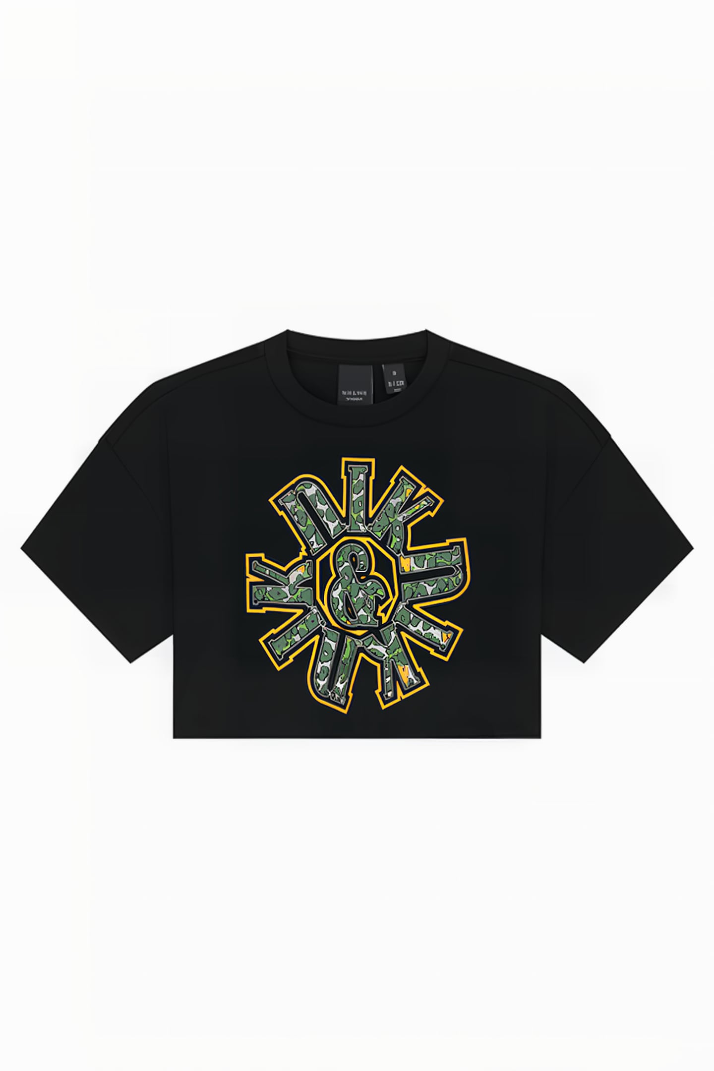 BLOCK LEOPARD TSHIRT BLACK 1