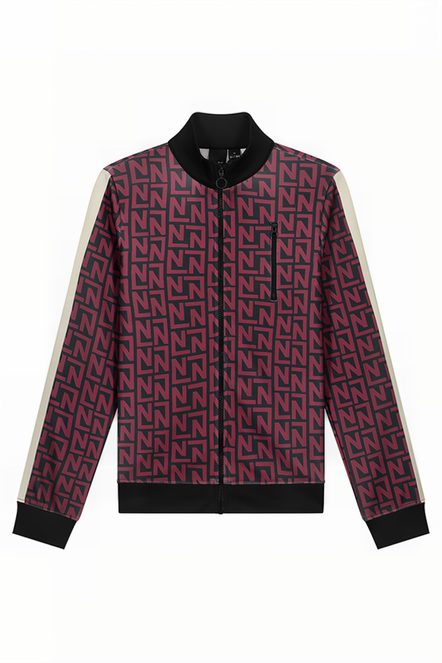 LOGO ALLOVER TRACKJACKET WINE 1