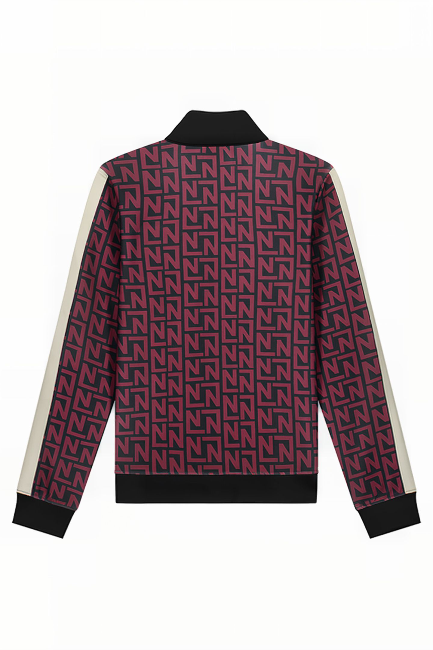 LOGO ALLOVER TRACKJACKET WINE 2