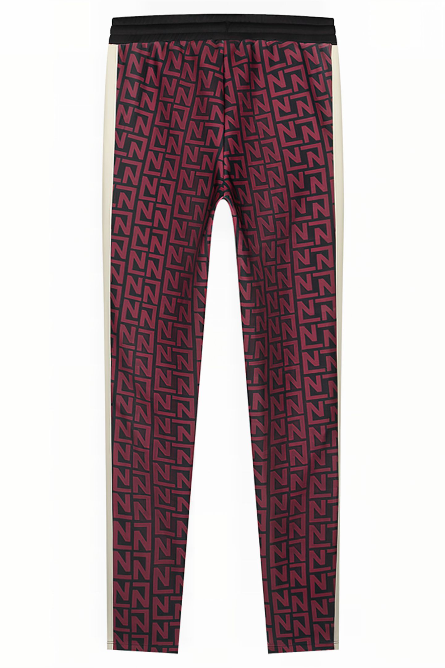 LOGO ALLOVER TRACKPANTS WINE 2
