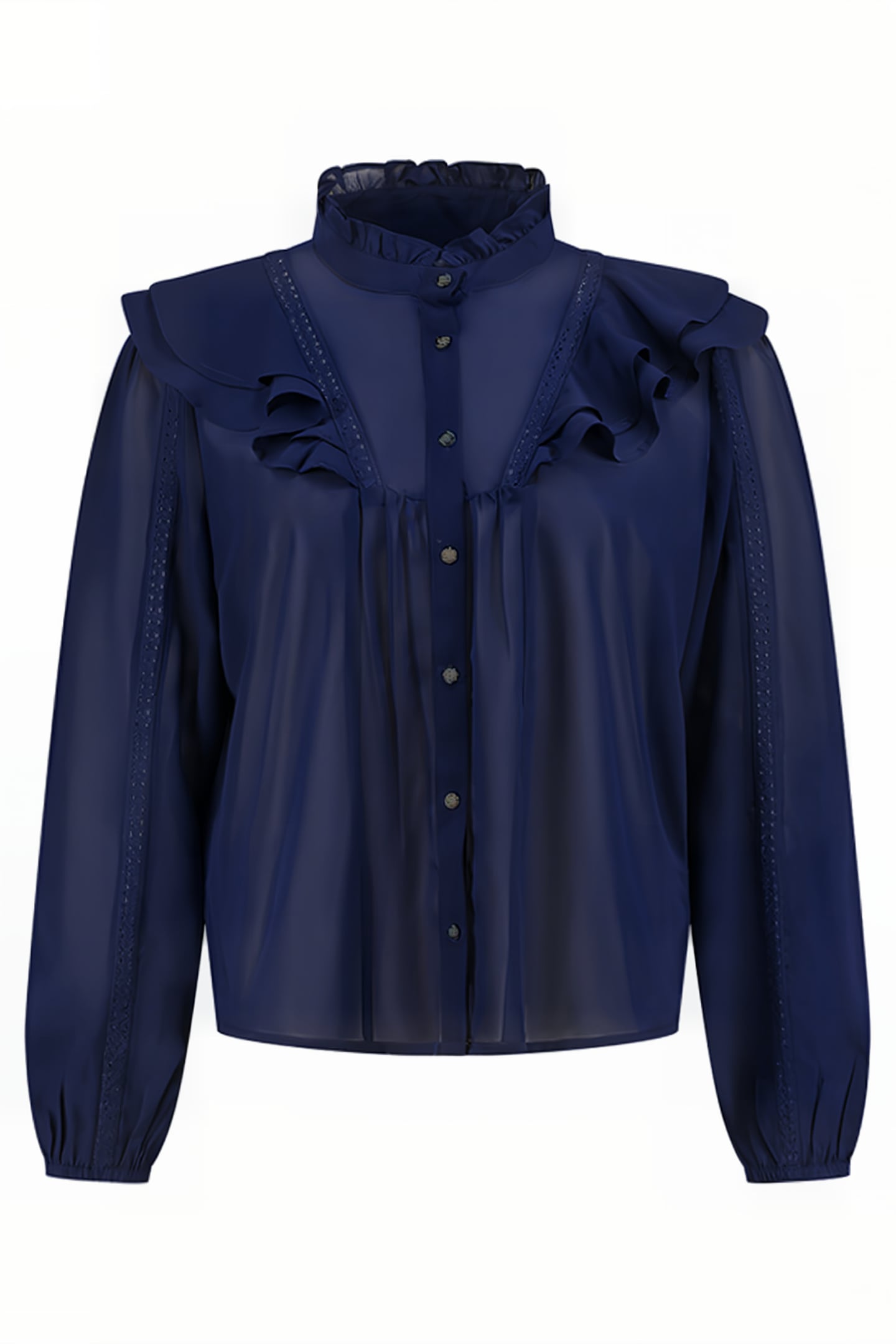 VERONA BLOUSE MIDNIGHT LILY 1