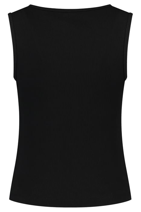 RIB SINGLET BLACK 2