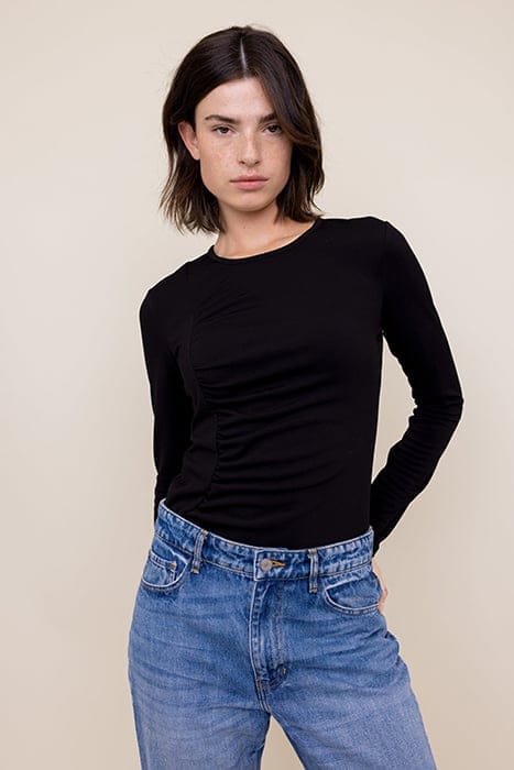 DRAPE LONGSLEEVE BLACK 1