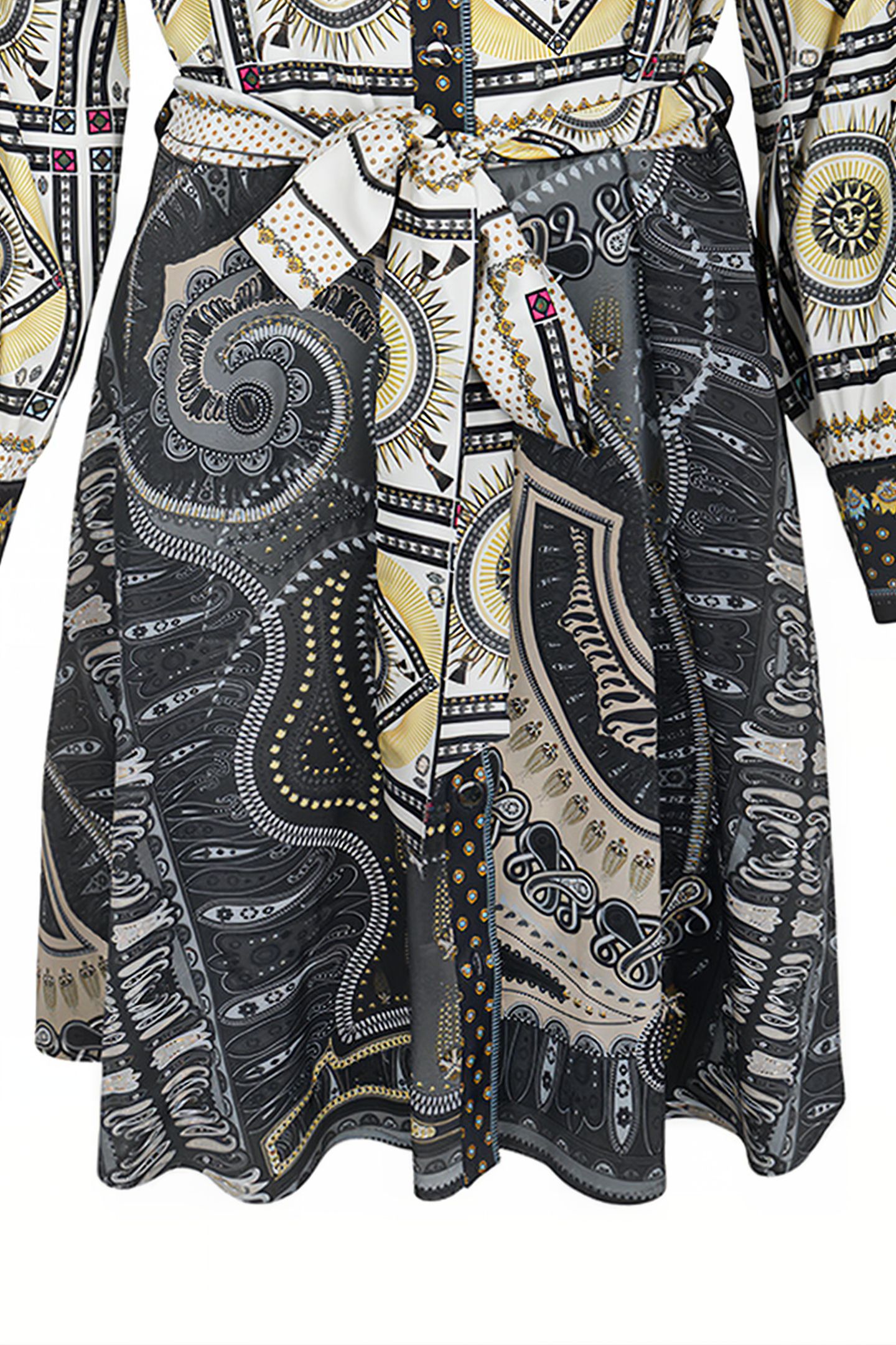DRESS LOUVAIN BLACK GREY ECRU BLACK, GREY, ECRU 3